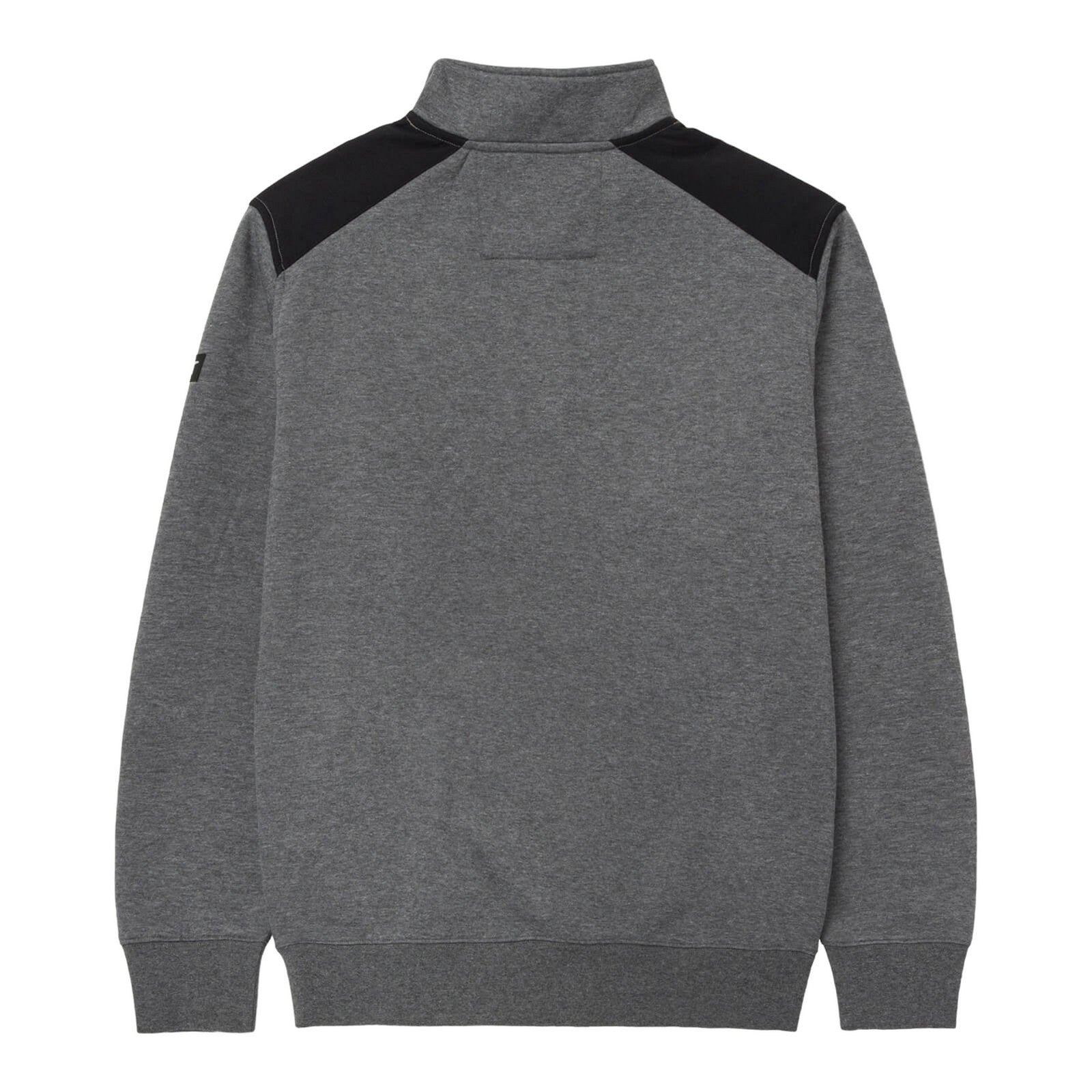 Dark Heather Grey - Back - Caterpillar Unisex Adult Quarter Zip Sweatshirt