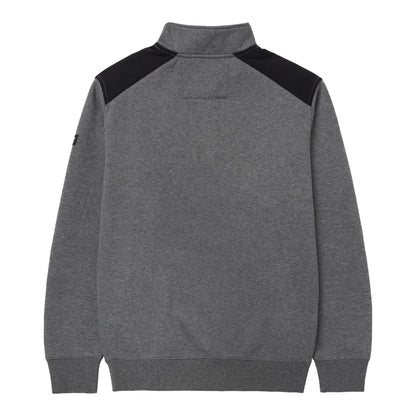 Dark Heather Grey - Back - Caterpillar Unisex Adult Quarter Zip Sweatshirt
