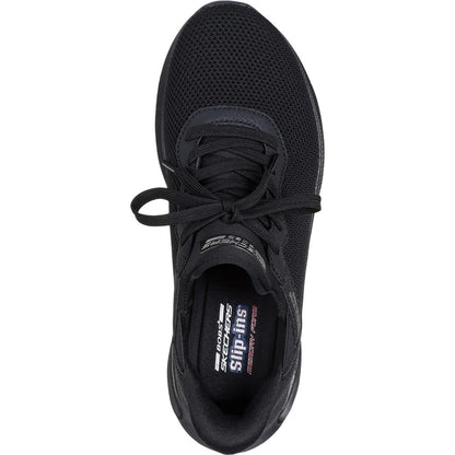 Black - Lifestyle - Skechers Womens-Ladies Bobs Unity Sleek Waves Sport Trainers