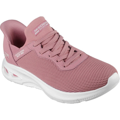 Blush - Front - Skechers Womens-Ladies Bobs Unity Sleek Waves Sport Trainers