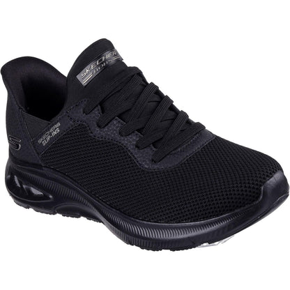 Black - Front - Skechers Womens-Ladies Bobs Unity Sleek Waves Sport Trainers