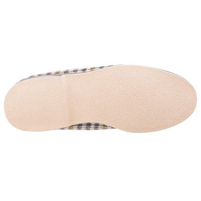 Grey - Lifestyle - GBS Everett Mens Check Slipper - Mens Slippers