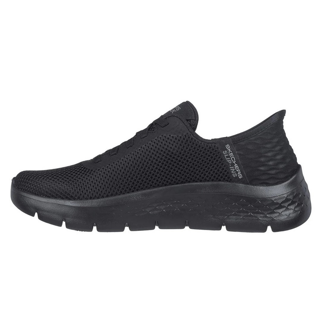 Black - Side - Skechers Womens-Ladies Go Walk Flex Grand Entry Trainers