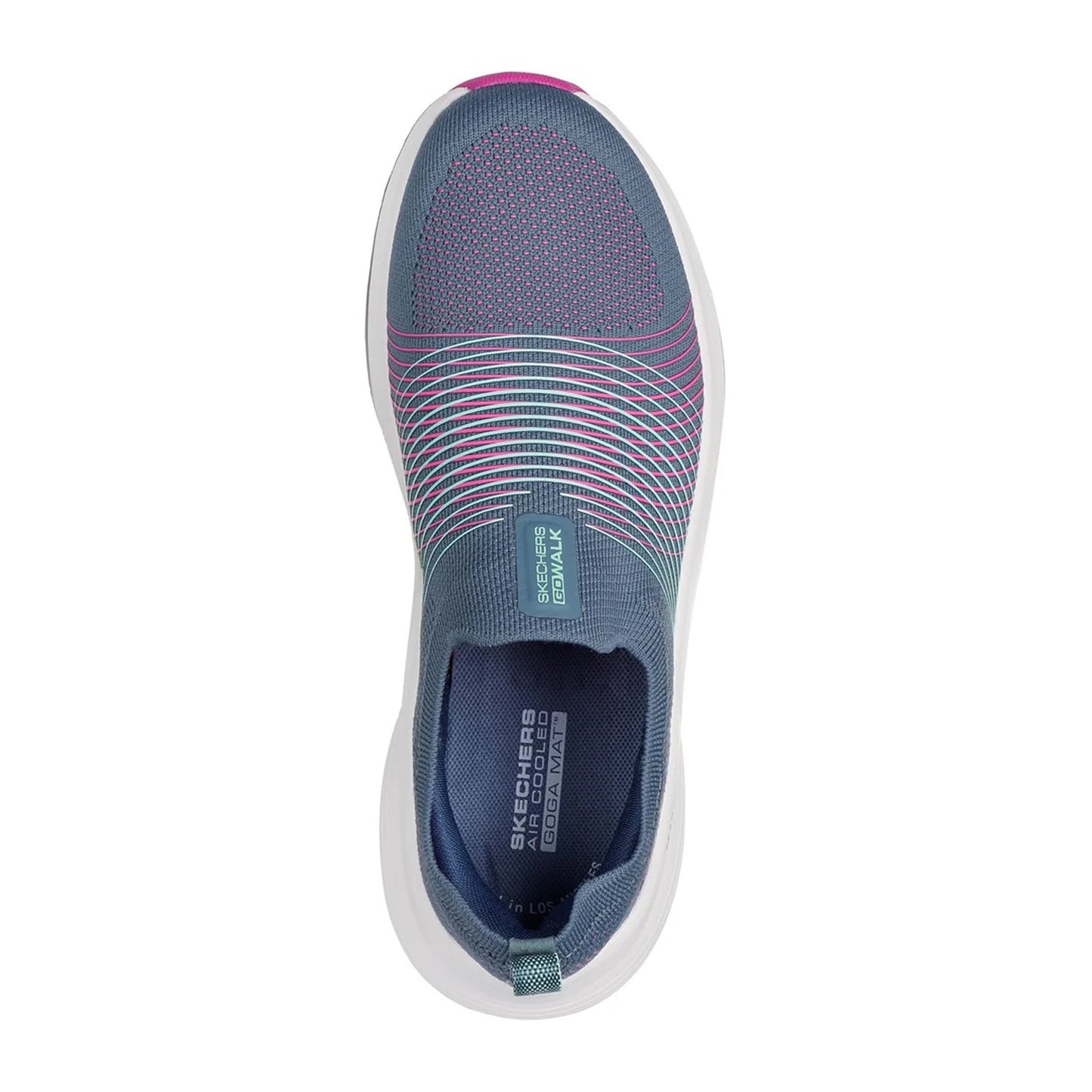 Charcoal-Purple - Lifestyle - Skechers Womens-Ladies Go Walk Max Walker Sally Trainers