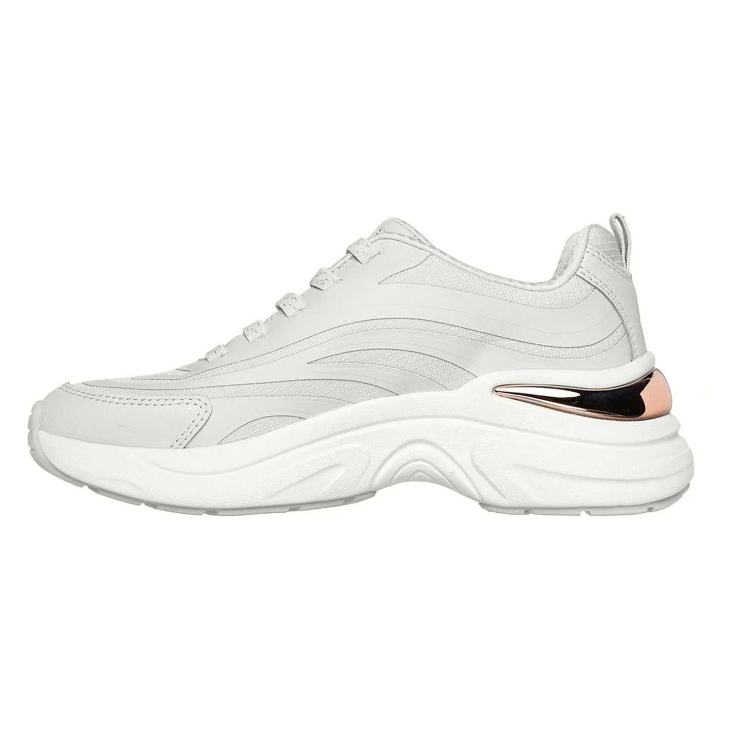 White - Back - Skechers Womens-Ladies Hazel Step N Flow Trainers