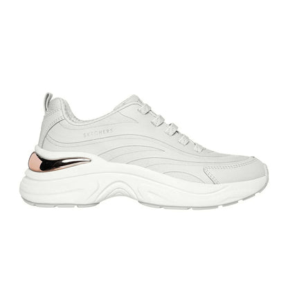 White - Side - Skechers Womens-Ladies Hazel Step N Flow Trainers