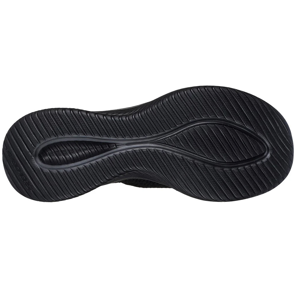 Black - Back - Skechers Womens-Ladies Ultra Flex 3.0 Easy Win Trainers