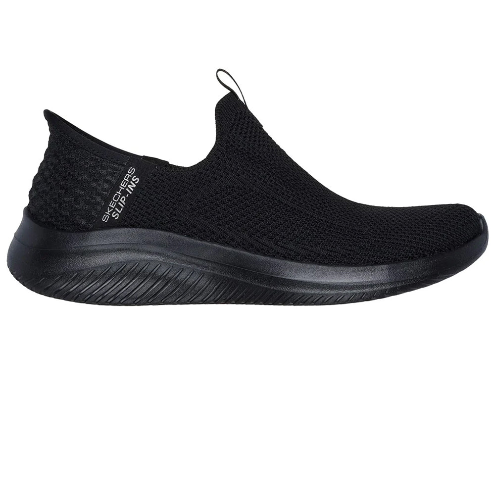 Black - Side - Skechers Womens-Ladies Ultra Flex 3.0 Easy Win Trainers