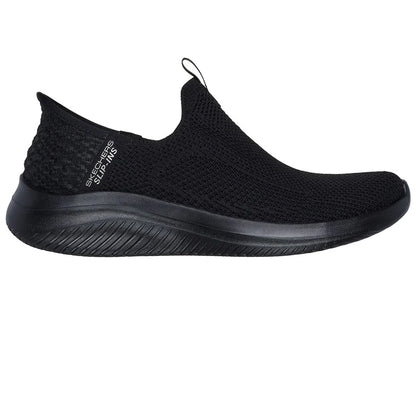 Black - Side - Skechers Womens-Ladies Ultra Flex 3.0 Easy Win Trainers