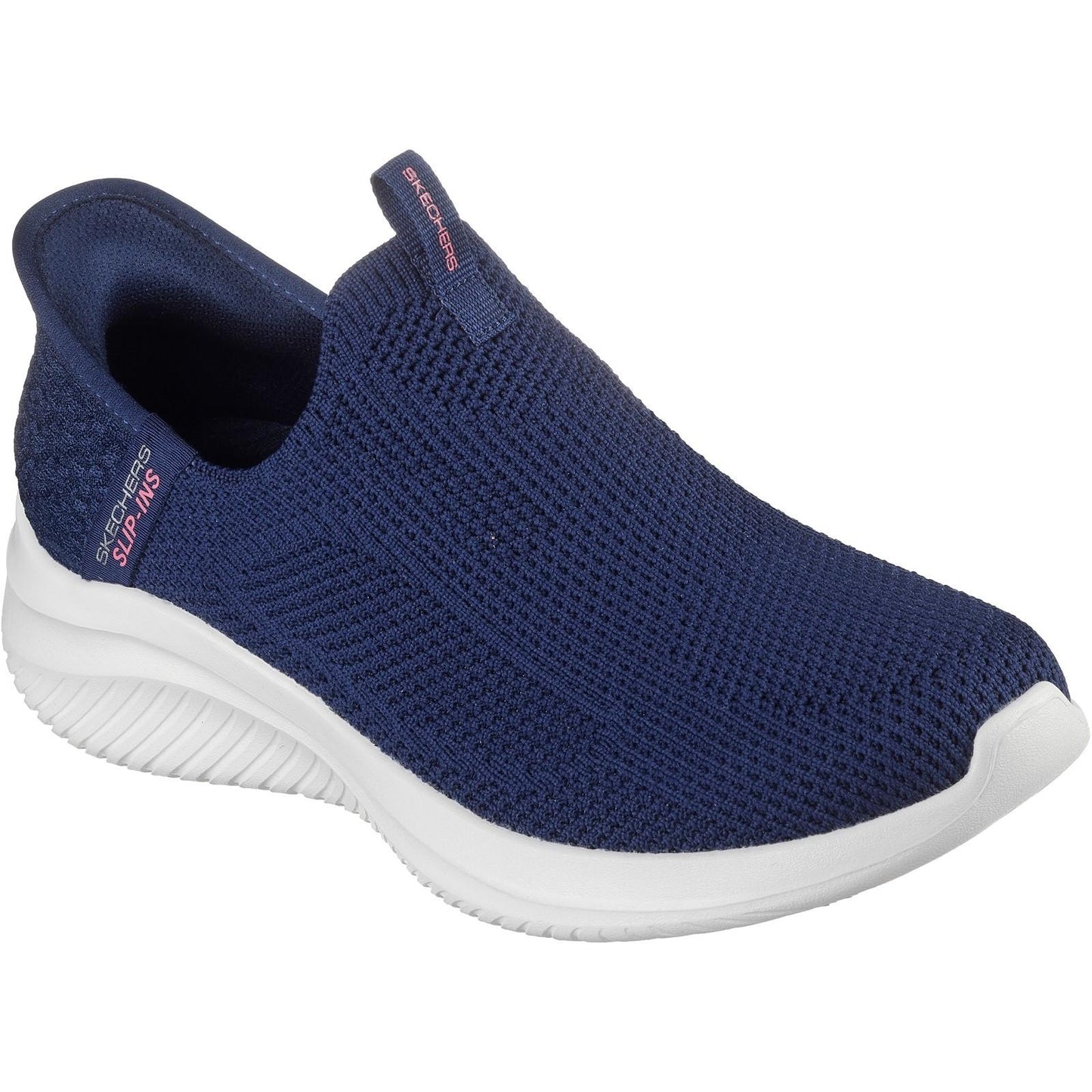 Navy - Front - Skechers Womens-Ladies Ultra Flex 3.0 Easy Win Trainers