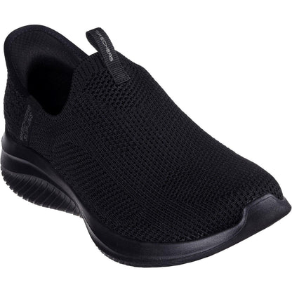 Black - Front - Skechers Womens-Ladies Ultra Flex 3.0 Easy Win Trainers