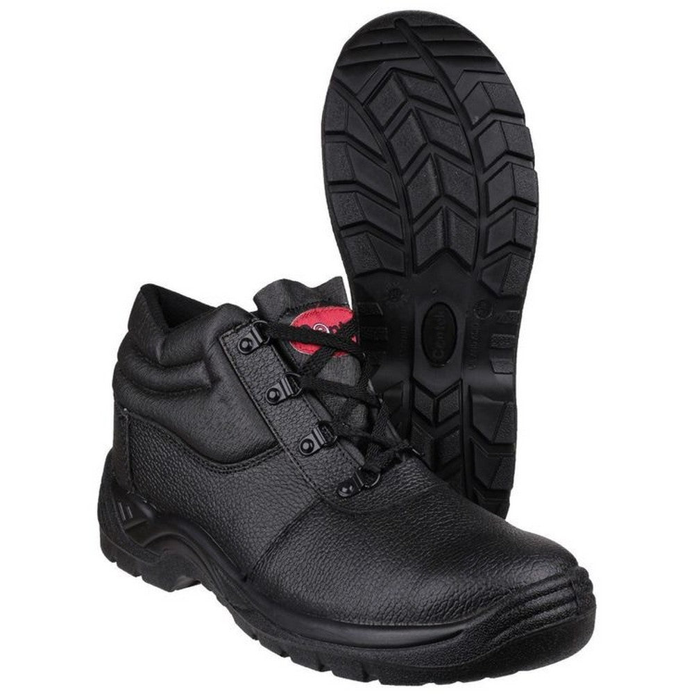 Black - Back - Centek Safety FS330 Lace-Up Boot - Womens Boots - Safety Workwear