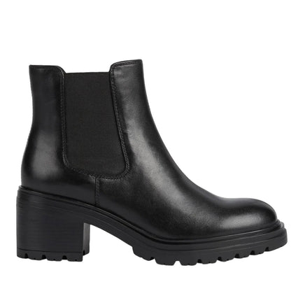 Black - Lifestyle - Geox Womens-Ladies Damiana Patent Leather Ankle Boots