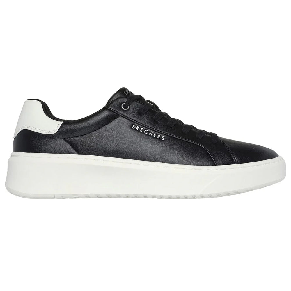 Black - Side - Skechers Mens Court Break Suit Trainers
