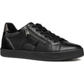 Black - Front - Geox Womens-Ladies Blomiee Suede Trainers