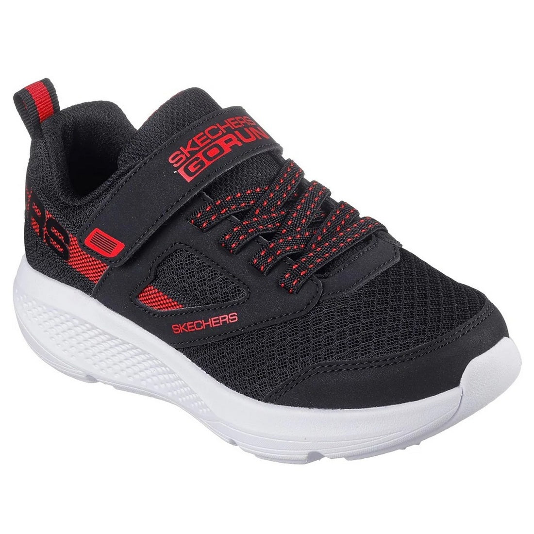Black-Red - Front - Skechers Boys Go Run Elevate Astonishing Speed Trainers