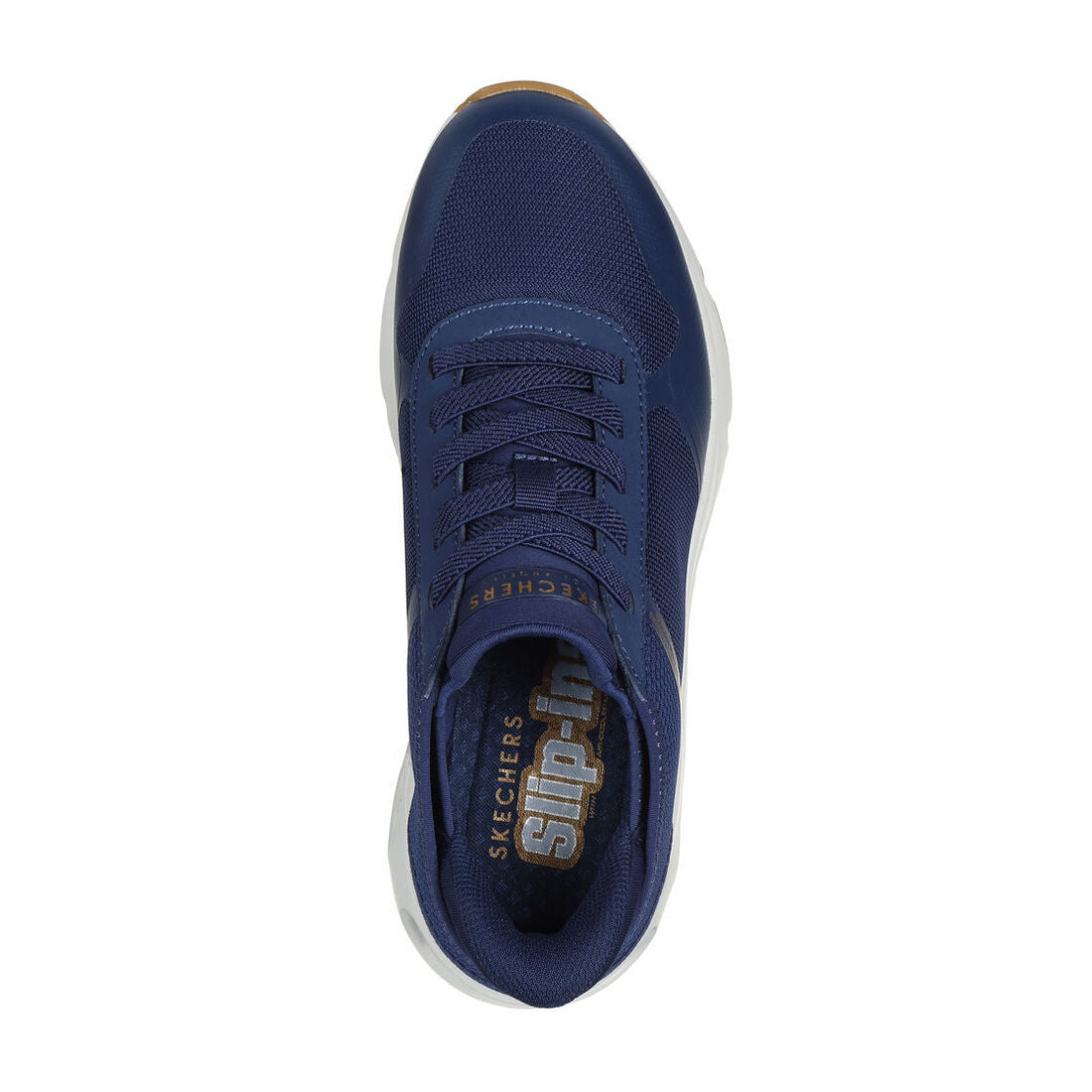 Navy - Lifestyle - Skechers Womens-Ladies Tres-Air Uno Easy Steppers Trainers