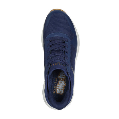 Navy - Lifestyle - Skechers Womens-Ladies Tres-Air Uno Easy Steppers Trainers