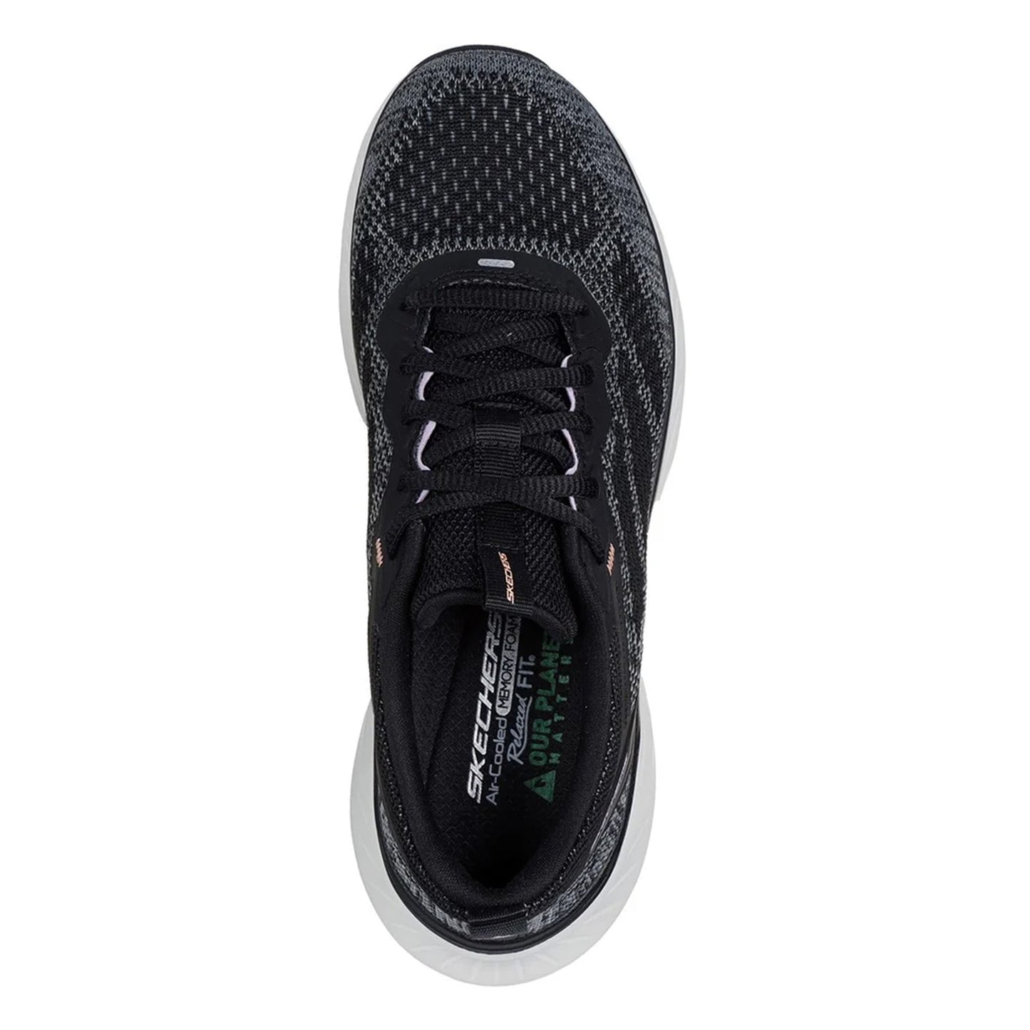 Black-Lavender - Lifestyle - Skechers Womens-Ladies Edgeride Power Flow Trainers