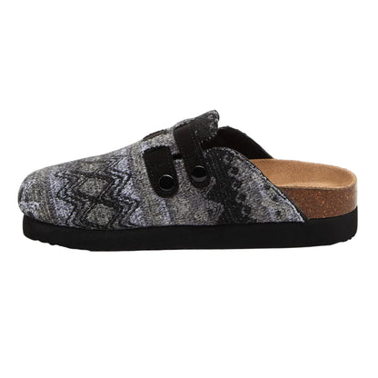 Black - Side - Rocket Dog Womens-Ladies Abel Plus Zig Zag Mules