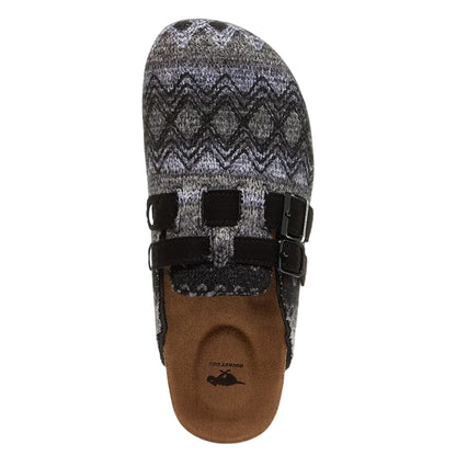 Black - Close up - Rocket Dog Womens-Ladies Abel Plus Zig Zag Mules