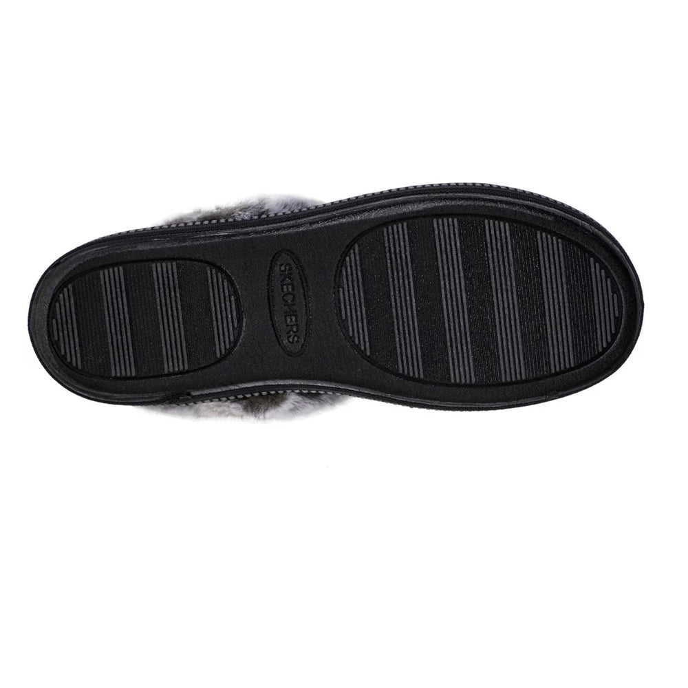Black - Pack Shot - Skechers Womens-Ladies Cozy Campfire Fresh Toast Slippers