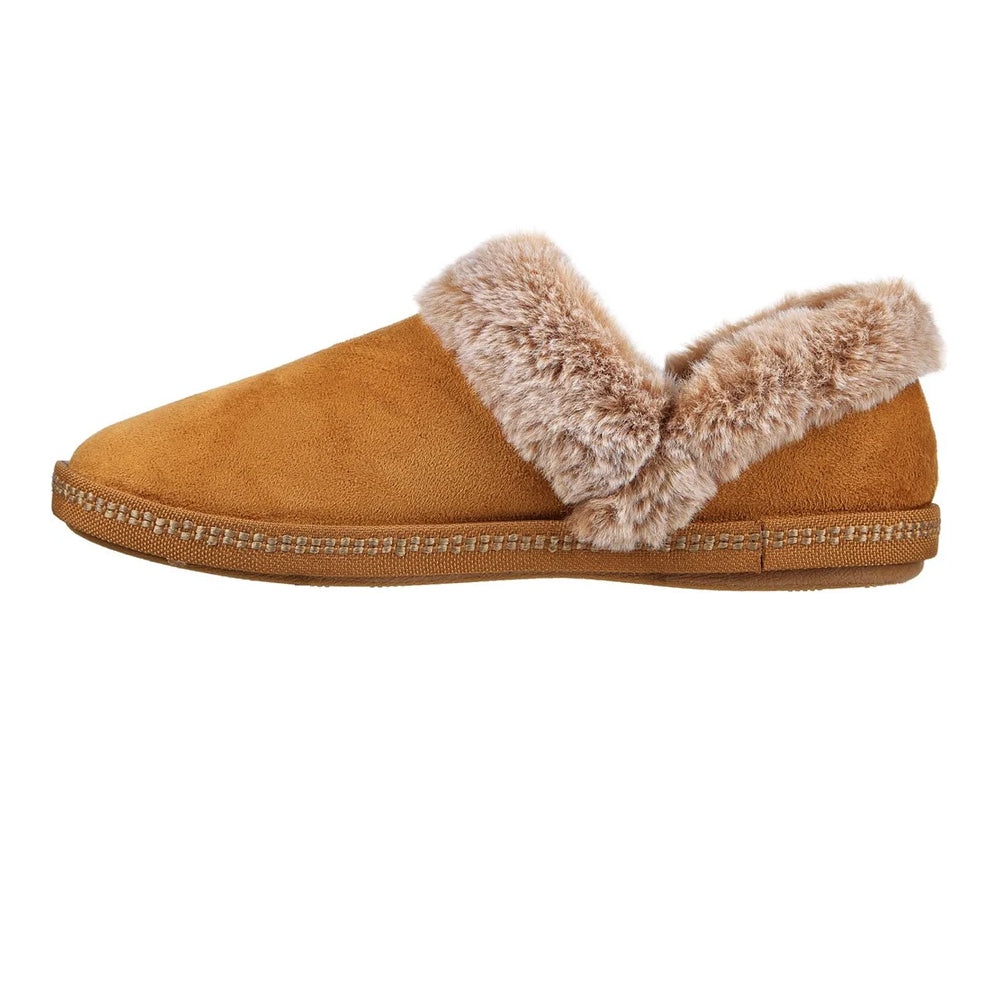 Chestnut - Back - Skechers Womens-Ladies Cozy Campfire Fresh Toast Slippers