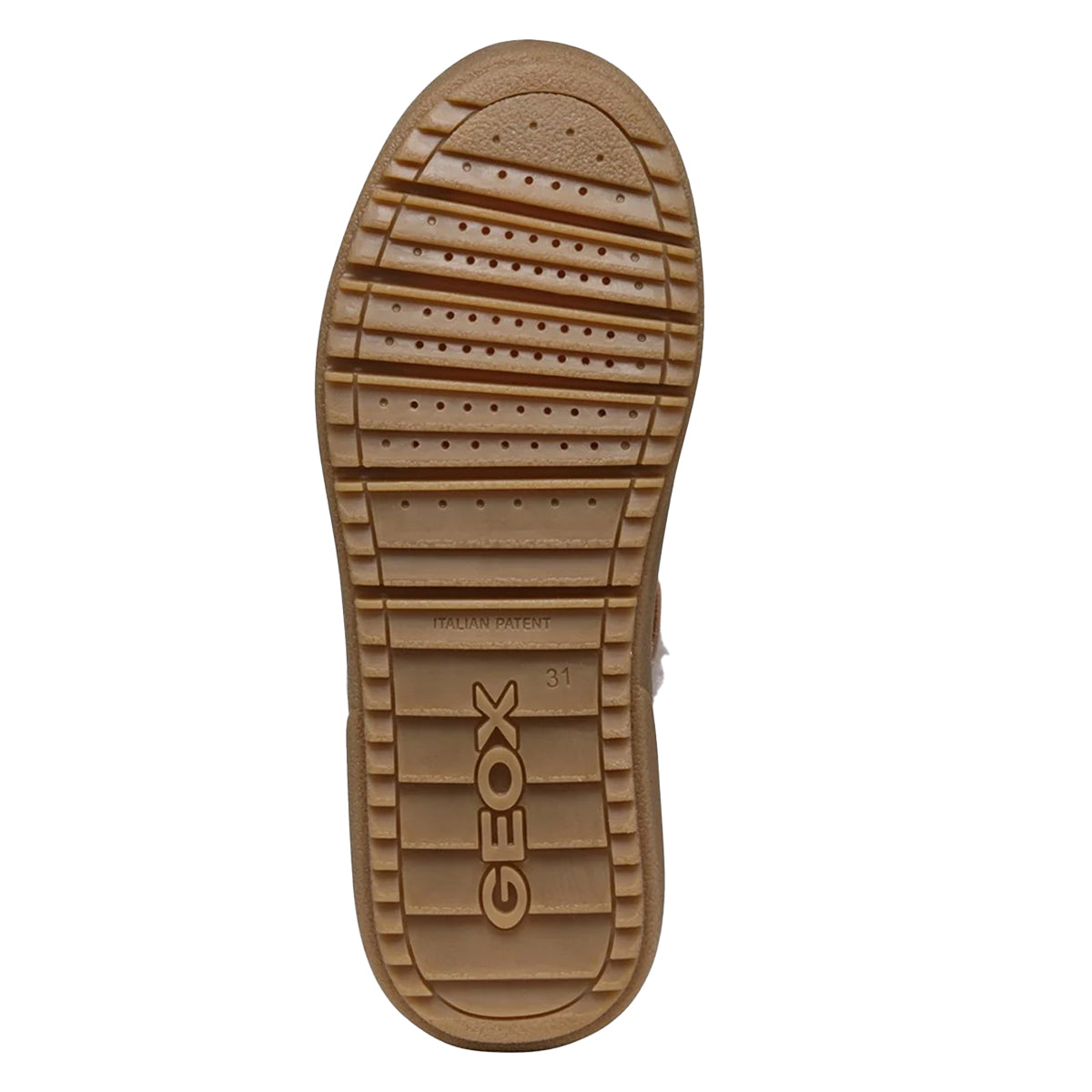 Whisky - Back - Geox Girls Theleven Suede Waterproof Boots