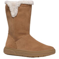 Whisky - Front - Geox Girls Theleven Suede Waterproof Boots