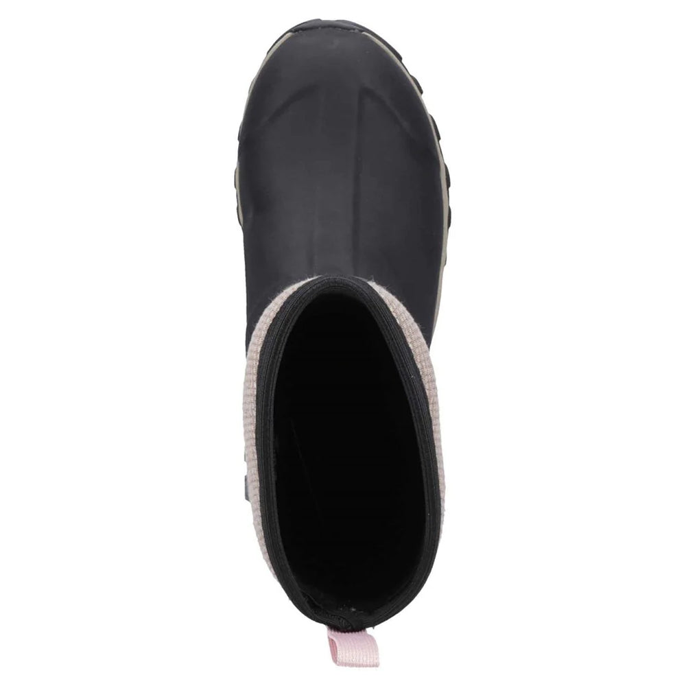 Black-Tweed - Pack Shot - Muck Boots Womens-Ladies Arctic Sport II Mid Length Wellington Boots