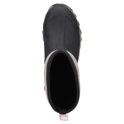 Black-Tweed - Pack Shot - Muck Boots Womens-Ladies Arctic Sport II Mid Length Wellington Boots