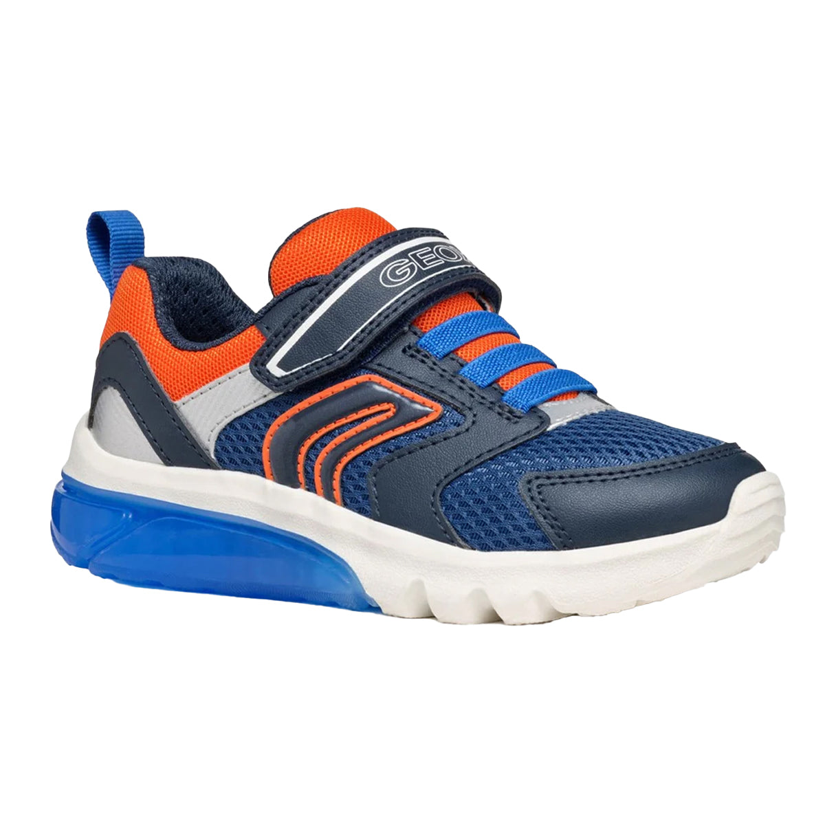 Navy - Front - Geox Childrens-Kids Ciberdron Trainers