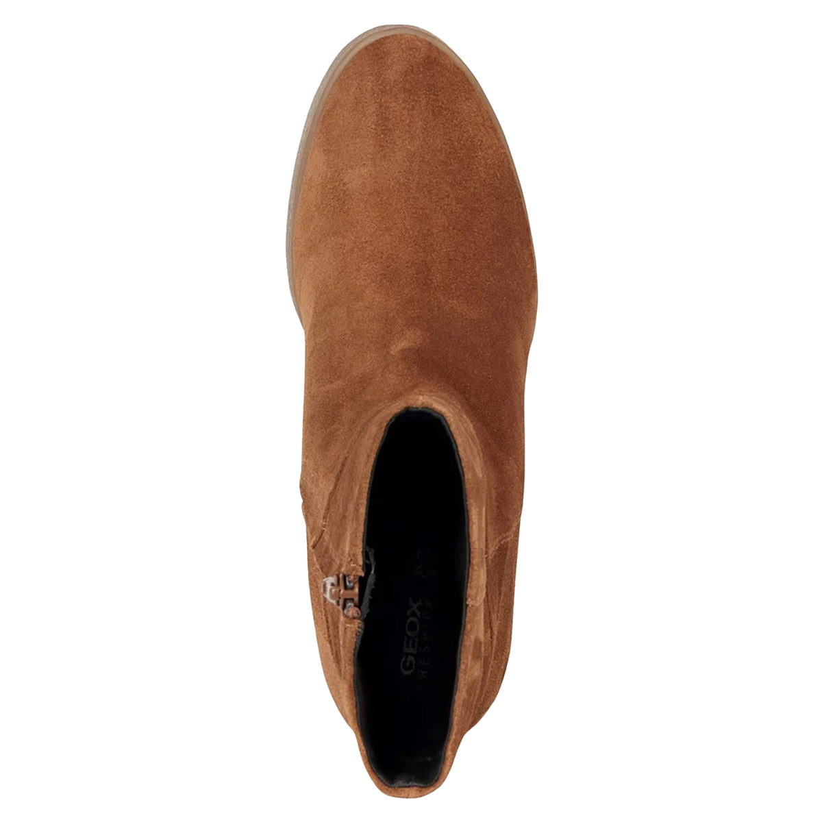 Dark Camel - Lifestyle - Geox Womens-Ladies D Eildea B Patent Leather Wedge Ankle Boots