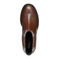 Dark Brown - Lifestyle - Geox Womens-Ladies Damiana Leather Ankle Boots