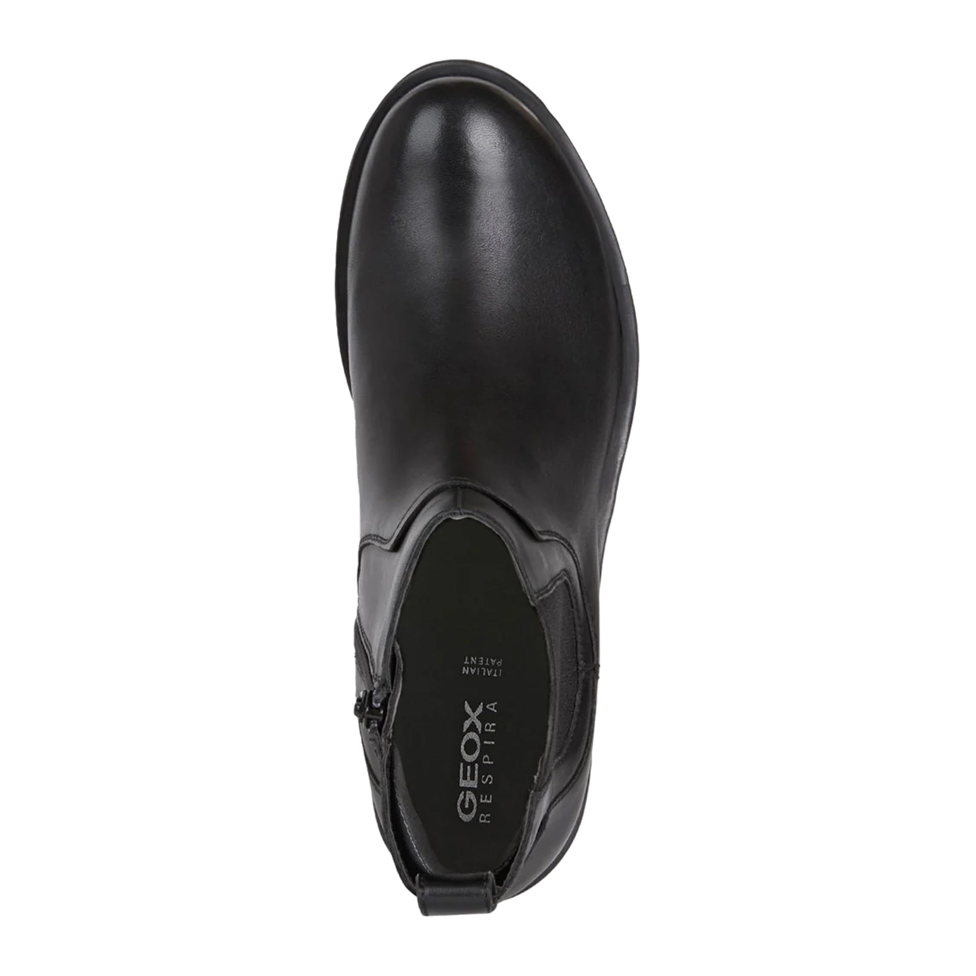 Black - Lifestyle - Geox Womens-Ladies Rawelle Leather Ankle Boots