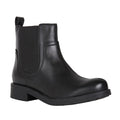 Black - Front - Geox Womens-Ladies Rawelle Leather Ankle Boots