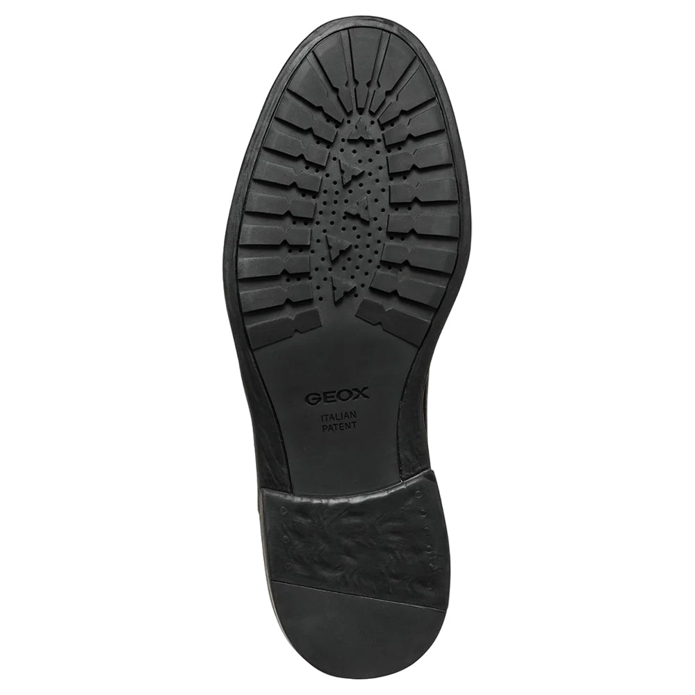 Black - Lifestyle - Geox Mens Tiberio Leather Ankle Boots