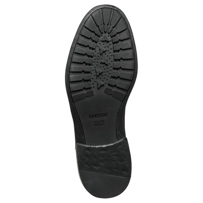 Black - Lifestyle - Geox Mens Tiberio Leather Ankle Boots