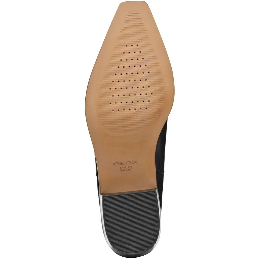 Black - Lifestyle - Geox Womens-Ladies Leather Ankle Boots