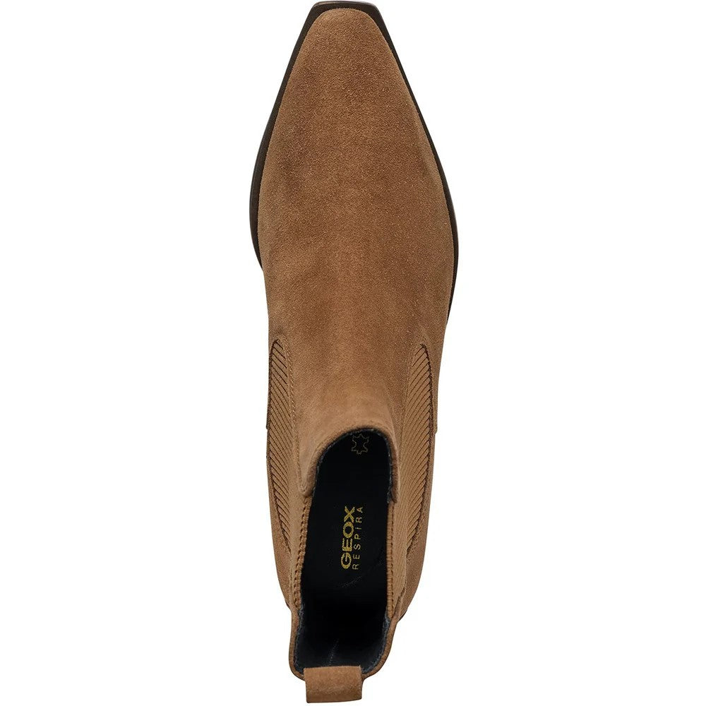 Mud - Side - Geox Womens-Ladies Leather Ankle Boots