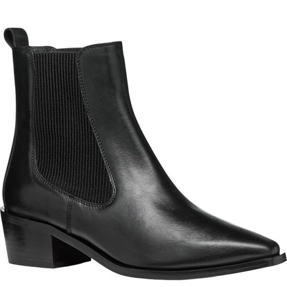 Black - Front - Geox Womens-Ladies Leather Ankle Boots