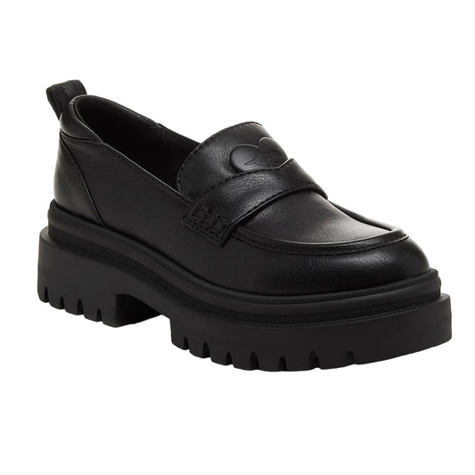 Black - Front - Rocket Dog Womens-Ladies Dandy Loafers