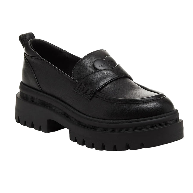 Black - Front - Rocket Dog Womens-Ladies Dandy Loafers