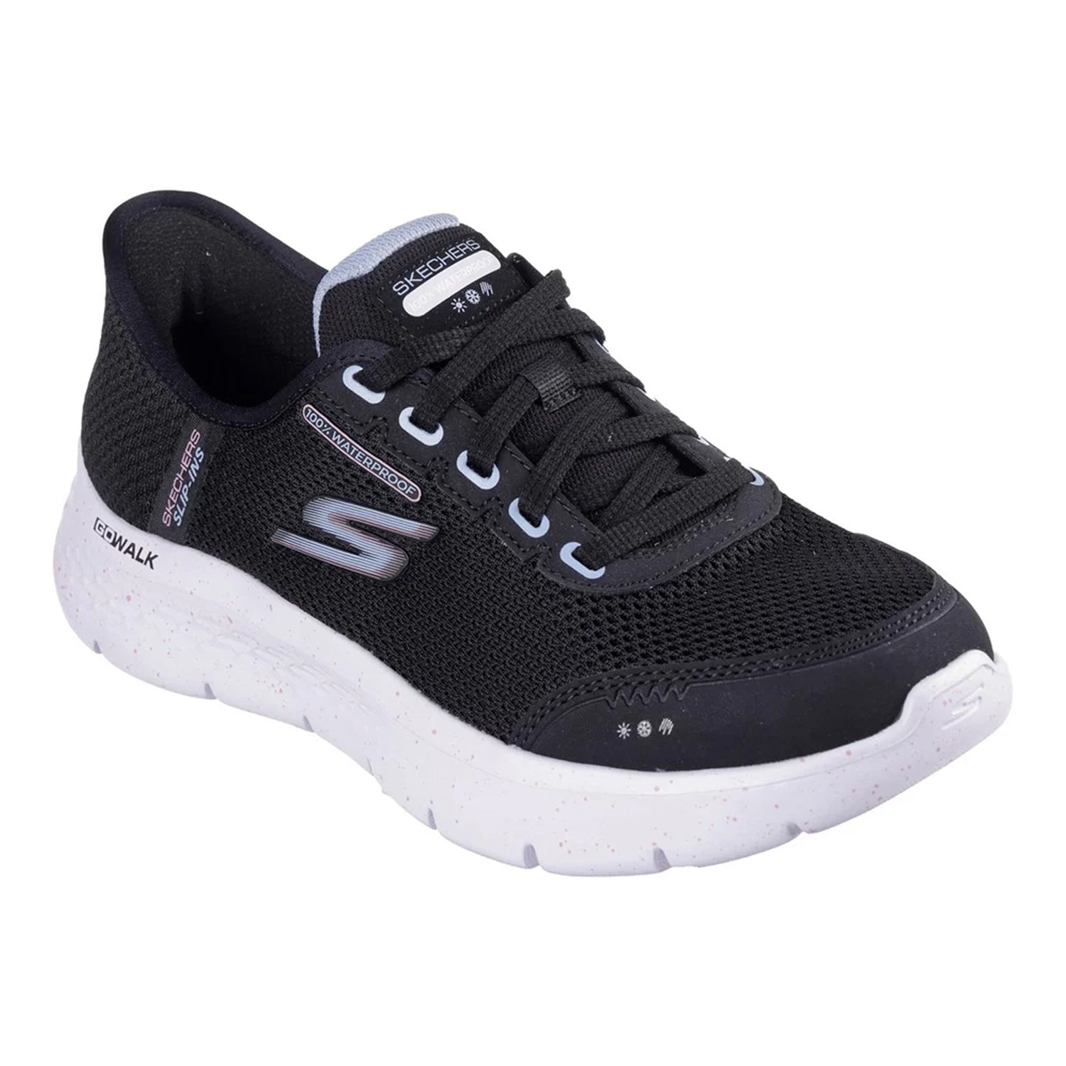 Black-Mauve - Front - Skechers Womens-Ladies Go Walk Flex Clear Creek Trainers