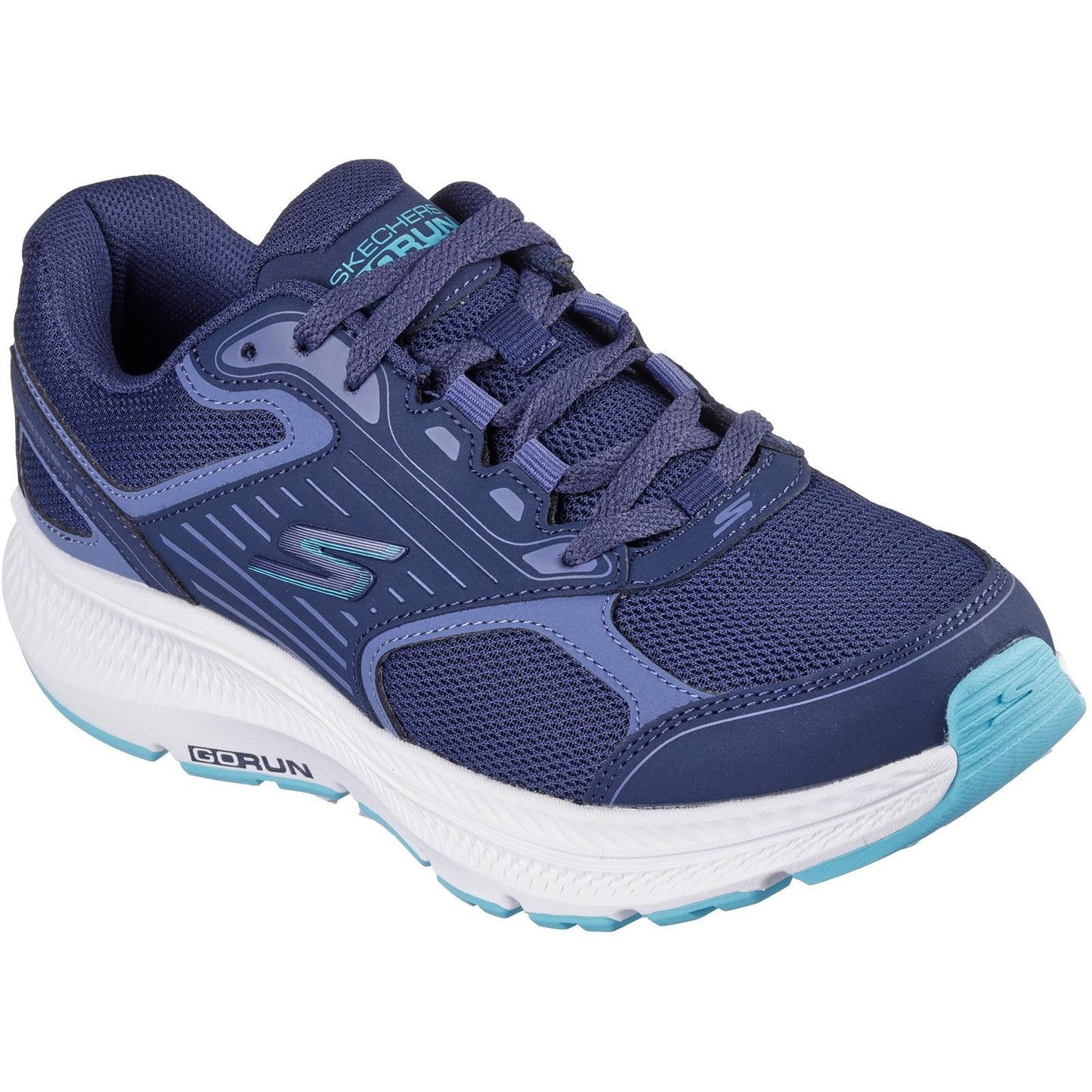 Navy-Blue - Front - Skechers Womens-Ladies Go Run Consistent 2.0 Advantage Trainers