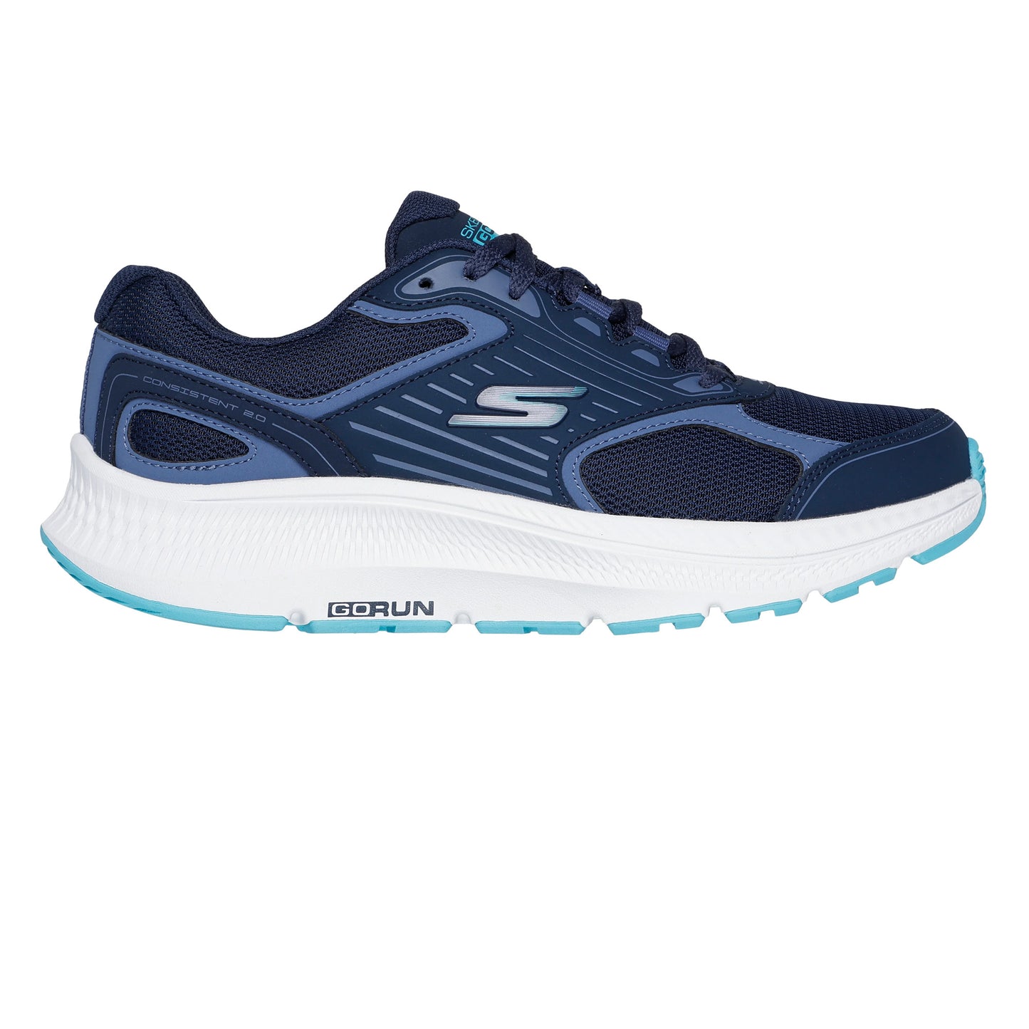 Navy-Blue - Back - Skechers Womens-Ladies Go Run Consistent 2.0 Advantage Trainers