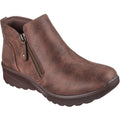 Chocolate - Front - Skechers Womens-Ladies Lovely Vibe Fall In Bloom Ankle Boots