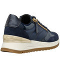 Navy - Back - Geox Womens-Ladies Desya Patent Leather Trainers