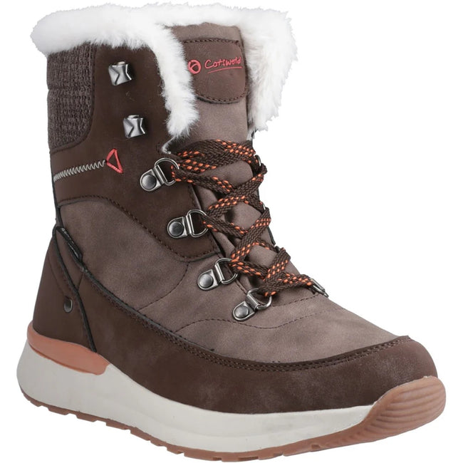 Brown - Front - Cotswold Womens-Ladies Sheephouse Hiking Boots