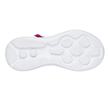 Navy-Hot Pink - Side - Skechers Childrens-Kids Go Run 400 V2 Trainers